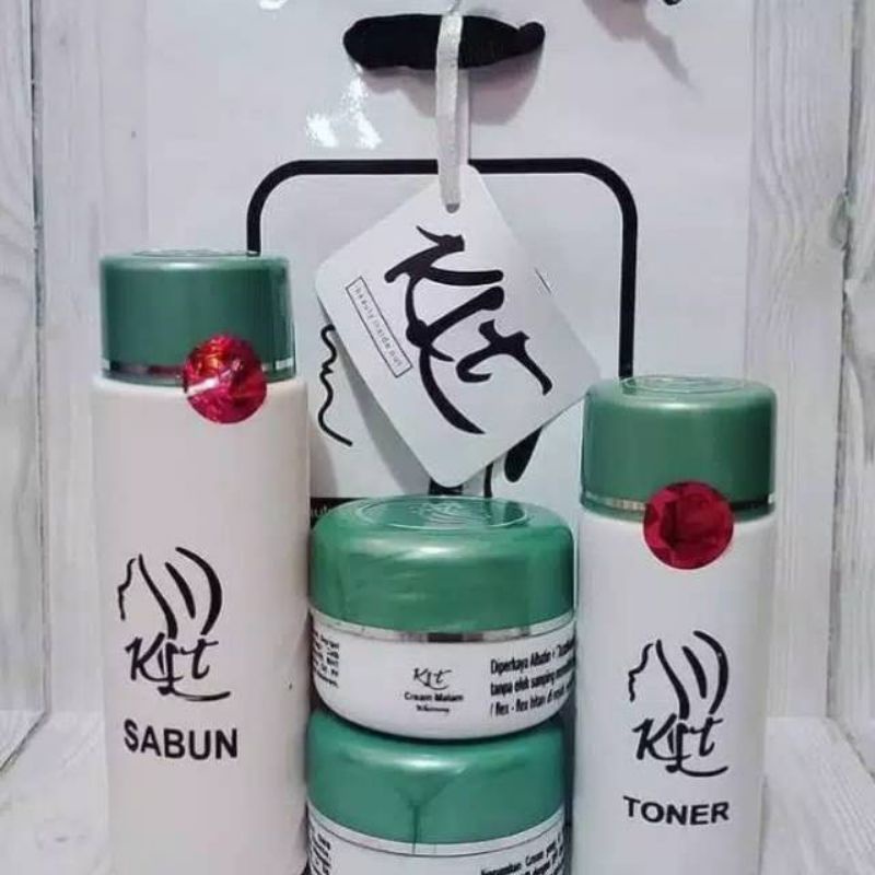 Klt hijau hologram merah