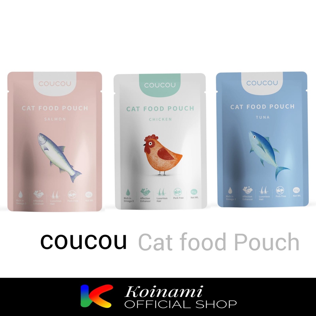 CouCou Sachet 85gr - Makanan Basah Kucing Pouch - Makanan Kucing Premium - Cat Wet Food