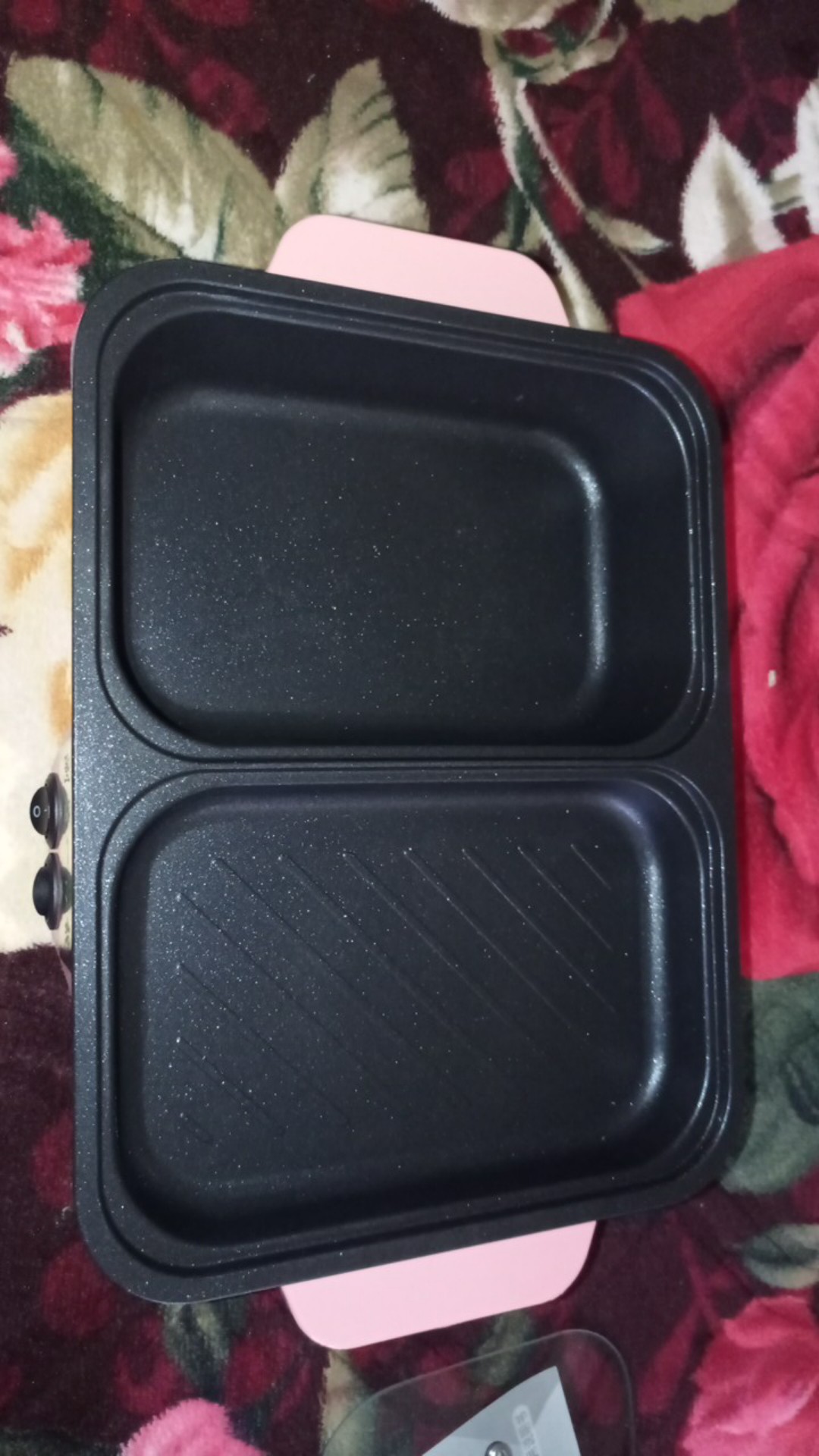 Panggangan Dan Steamboat Alat Rebus 2 In 1 Elektrik Pemanggangan Daging Import Korea