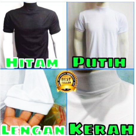 Kaos Polos Security Leher tinggi