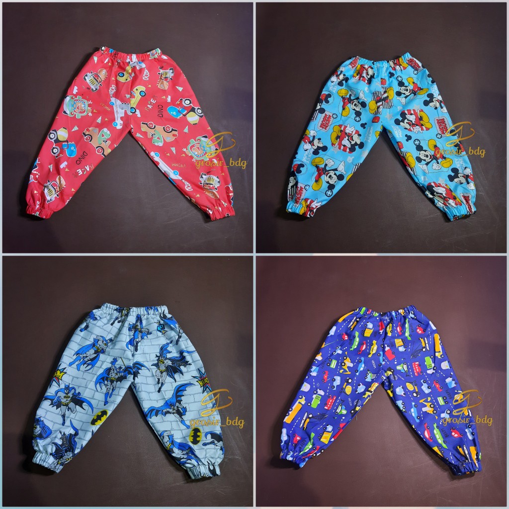 original celana joger anak laki-laki dan perempuan motif  celana anak 1-8 tahun Random