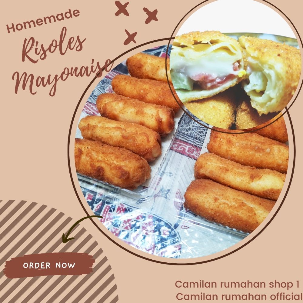 

Paket / Box Risoles Mayonaise - Smoke beef - Telur - Gurih - Enak - Makanan Ringan - Kue Basah - Jajanan Camilan