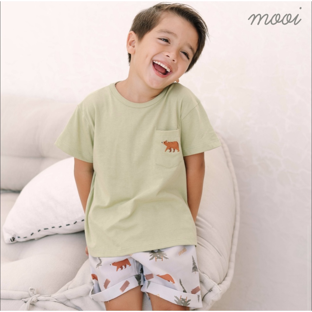 MOOI Pocket Tee Set ( SETELAN POCKET TEE MOOI ) 0-5 Tahun CBKS SO