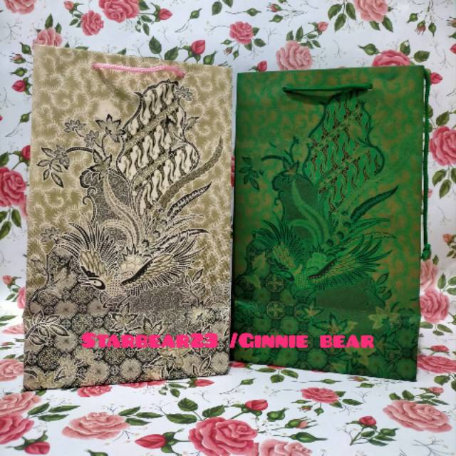 

Paperbag batik motif burung