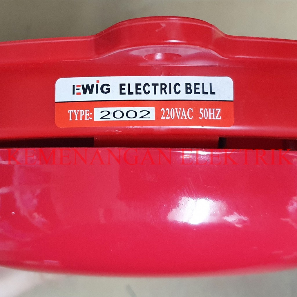 EWIG ROUND BELL / BEL KRING / ALARM 8&quot; 200MM / BEL SEKOLAH PABRIK 8 INCH 200 MM / ROUNDBELL 8INCH