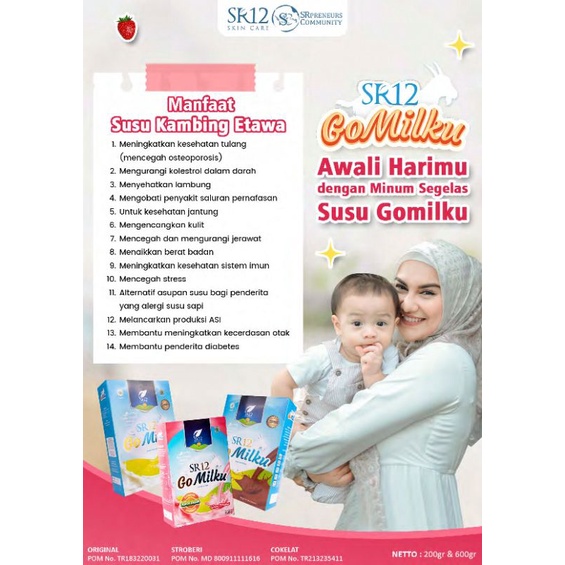 

GOMILKU SR12 SUSU KAMBING ETAWA TERENAK/READY STOK PEKANBARU RIAU