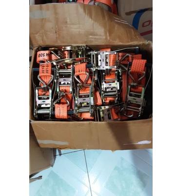 rachet tie down / kepala tali krek / besi trek belt / treker / kotrek / lashing オ