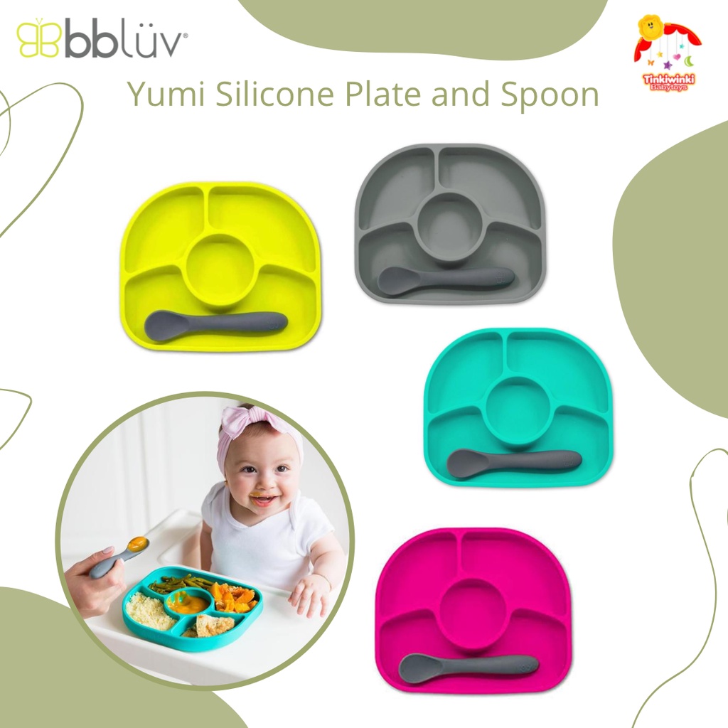 Bbluv - Yumi Silicone Plate and Spoon