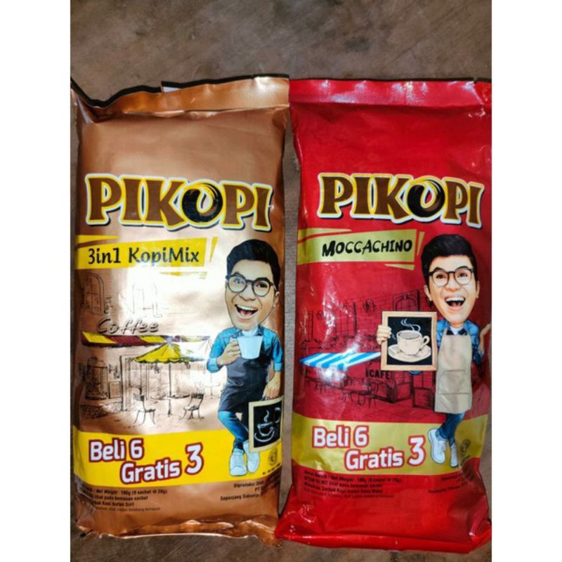 

Pikopi Kopi Instan 3in1 KopiMix n Moccachino 9 x 20 gram