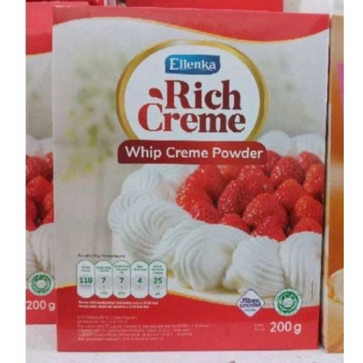 

Ellenka Rich Creme Whip Cream Powder - Whip Cream Bubuk 200gr