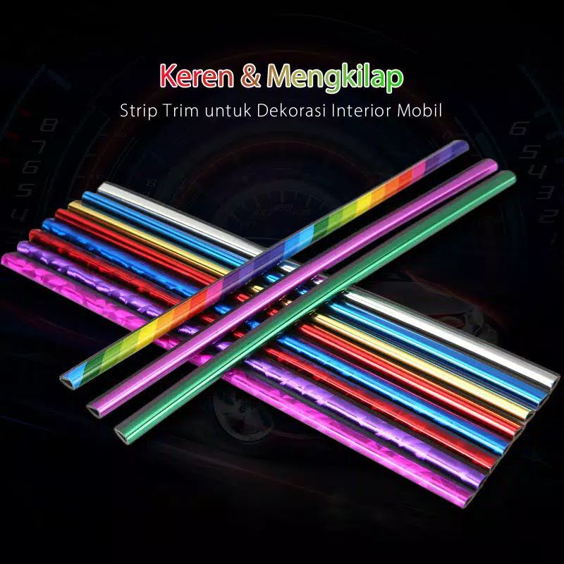 Dekorasi Ventilasi AC Mobil Mobeo Strip Trim Moulding 10 pcs