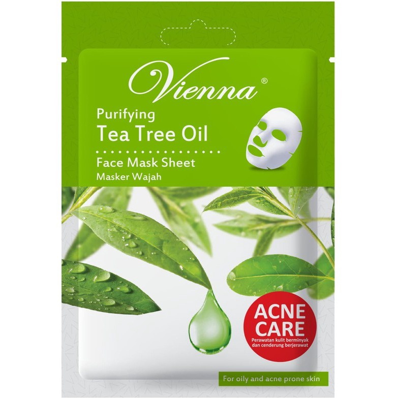 Vienna Purifying Tea Tree Oil Face Mask Sheet - Masker wajah