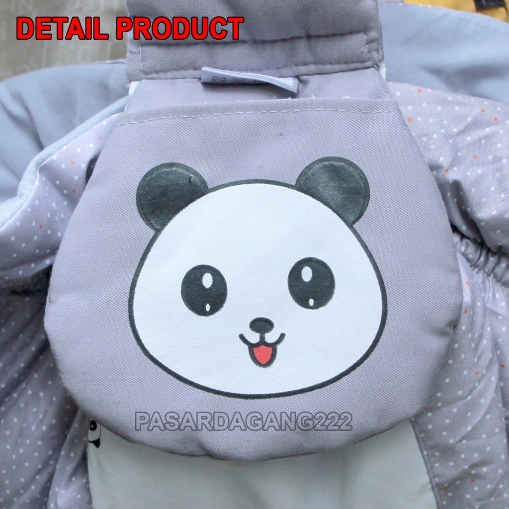 OMILAND GENDONGAN SAMPING + TOPI  SERI PANDA OBG2311