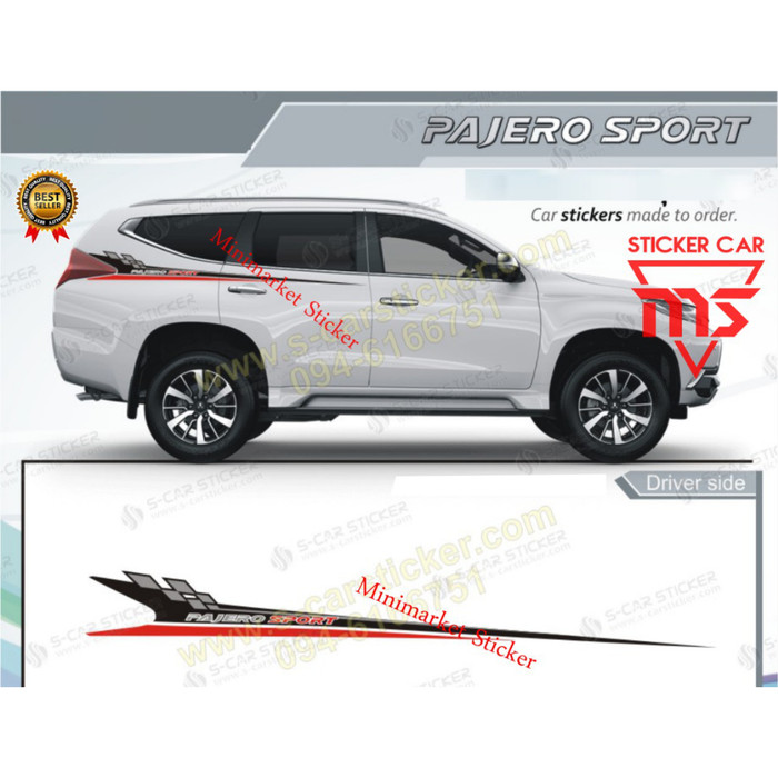 PROMO STIKER STICKER MINIMALIST MOBIL PAJERO SPORT XPANDER CUSTOM Elegan