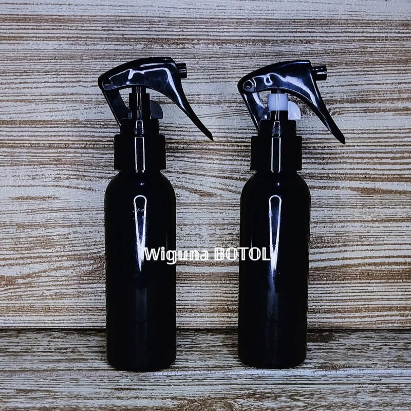 Botol Spray 100ml Hitam  / Botol Triger 100ml Hitam