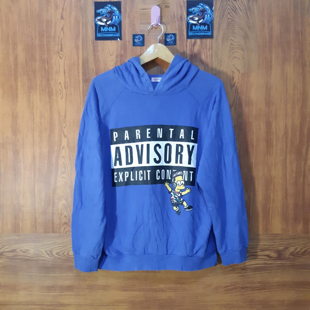 HOODIE PARTY " PARENTAL ADVISORY SIMSON" PRINT