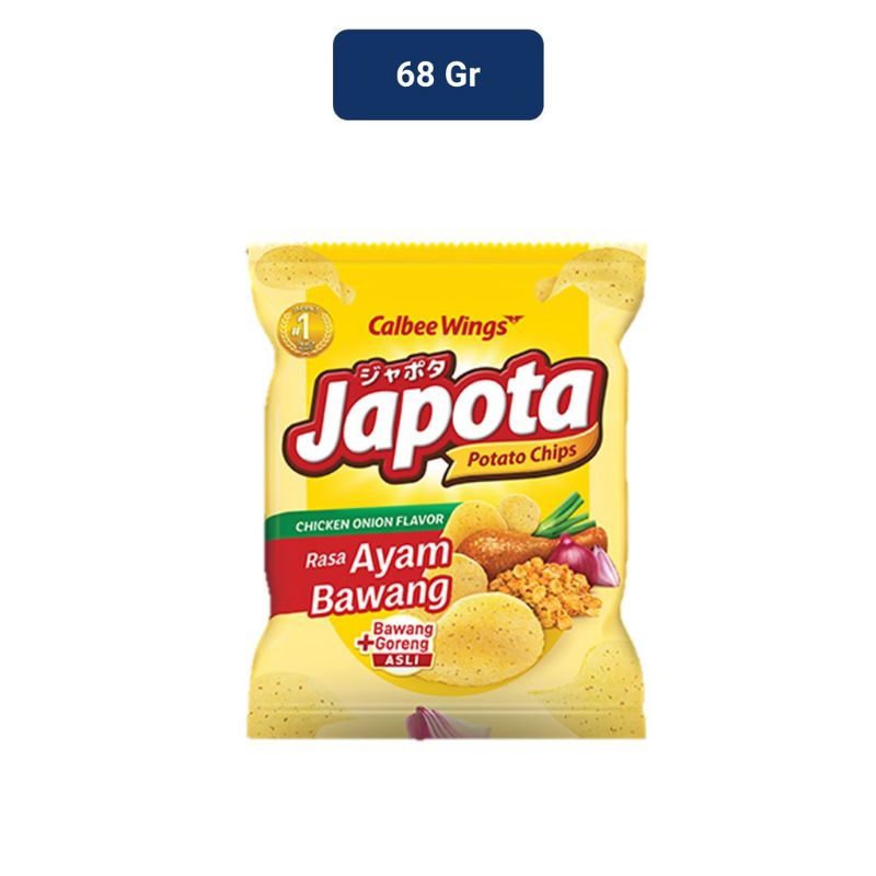 

Japota potato chips rasa ayam bawang 68 gram