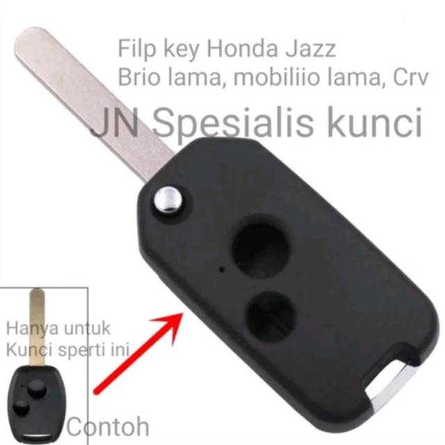 Casing kunci lipat Honda jazz,CRV,Brio,Freed,, Mobillio,acoord,tombol 2