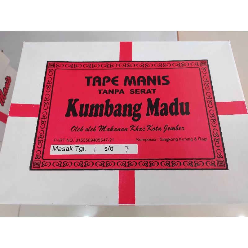 

Tape Kumbang Madu 550gram