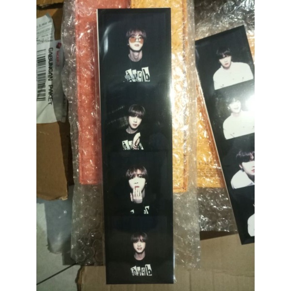 JIN PHOTO STRIP BUTTER ALBUM WEVERSE GIFT , KIM SEOKJIN POB