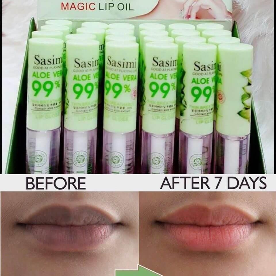 PER PCS NEW SASIMI ALOE VERA MAGIC OIL 99% SASIMI MAGIC LIP OIL SERUM S858 BIMG
