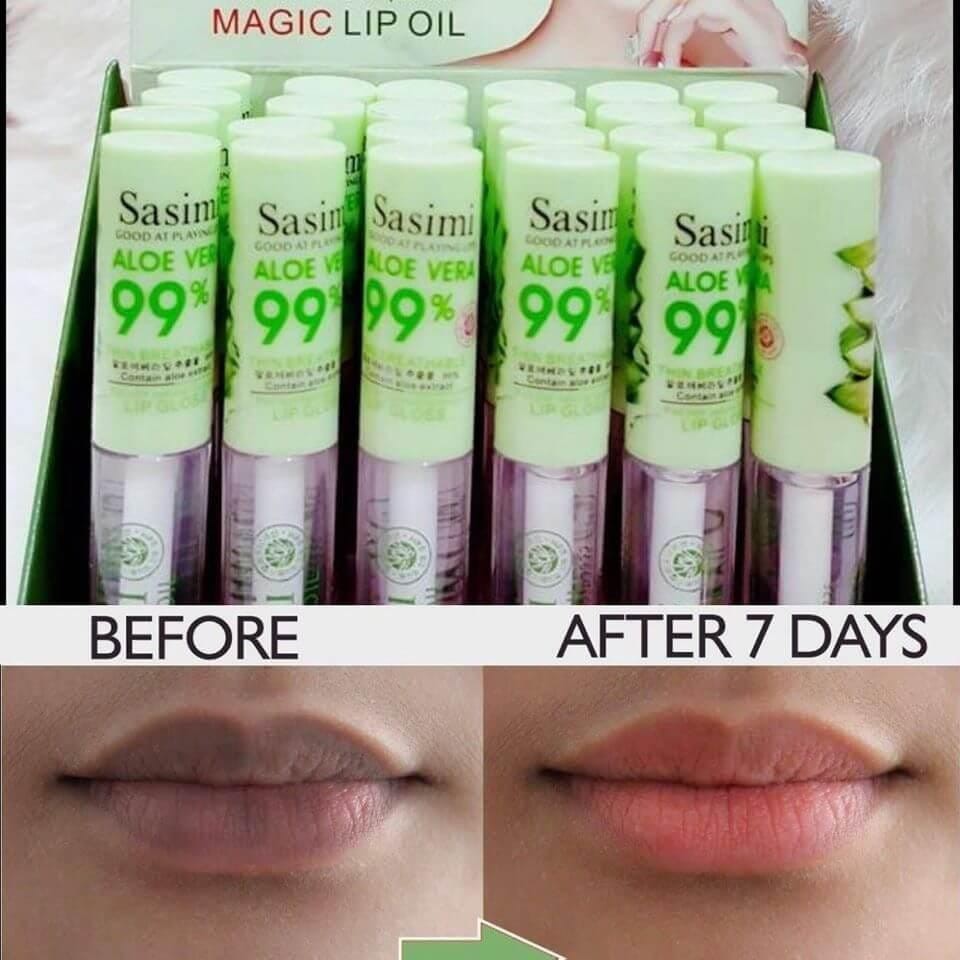 PER PCS NEW SASIMI ALOE VERA MAGIC OIL 99% SASIMI MAGIC LIP OIL SERUM S858  MH.ID