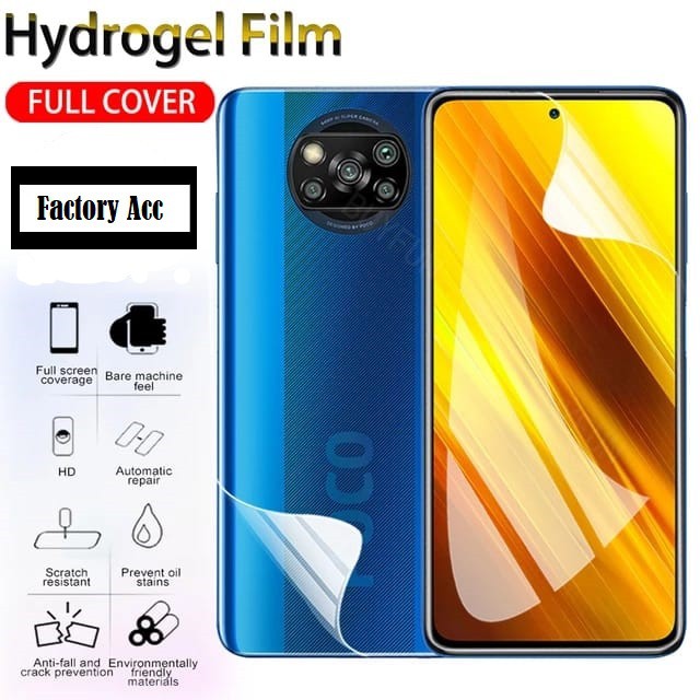 POCO X5 5G X5 PRO 5G X3 GT X3 PRO X3 NFC HYDROGEL FULL BODY FRONT &amp; BACK