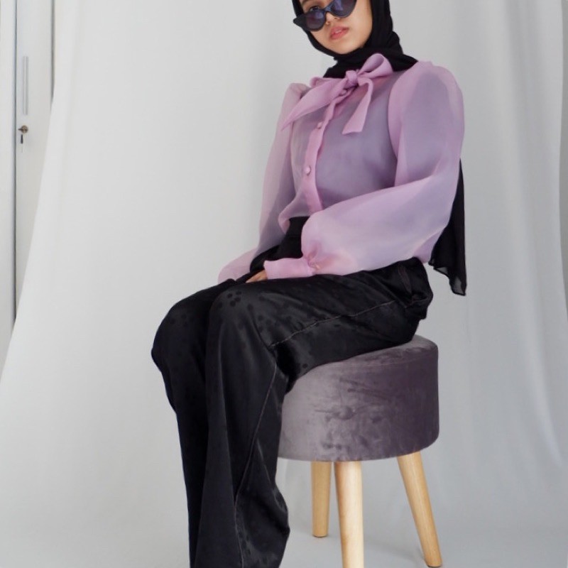 Herkka organza top in lilac