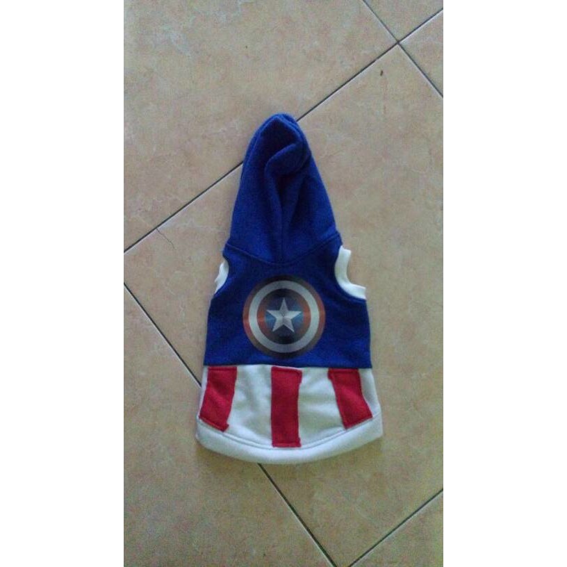 JUAL  baju kucing anjing hodie capt amerika