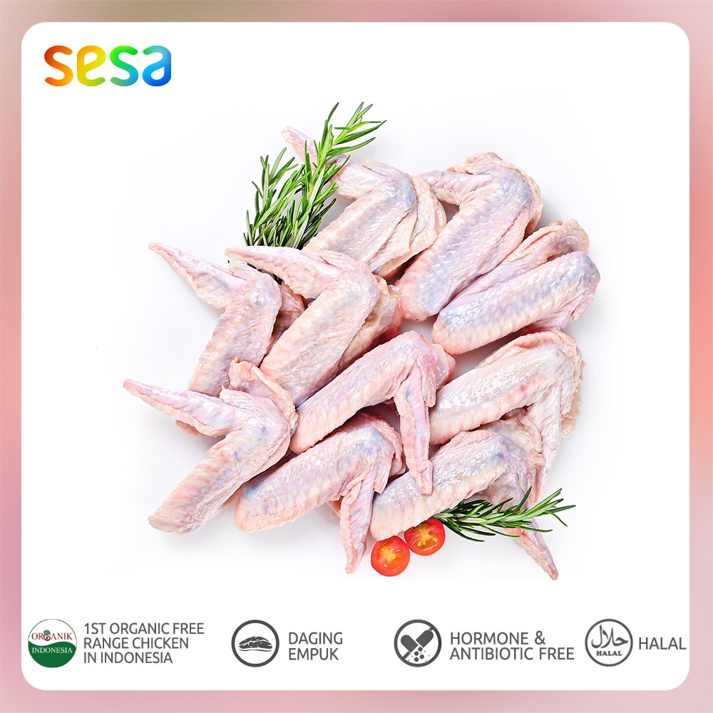 Sesa - Sayap Ayam Kampung Organik Beku Halal 500 g