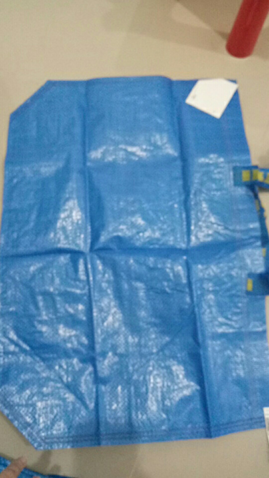 Carrier Bags / Tas Belanja  / Tas Kantong Penyimpanan, Plastik Uk. Medium 36 L, Biru Fr1557