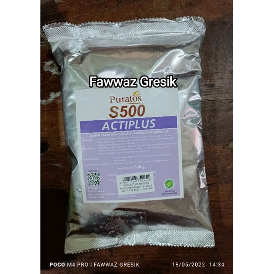 Puratos S500 ACTIPLUS 500 gr / S500 Acti Plus Puratos 500gr Bread Improver Pengembang Pelembut Roti Donat