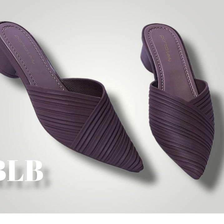 ☄️Awas Sendal selop depan tertutup Porto BSV Terbaru nyaman,wedges karet wanita kekinian motif #tikt