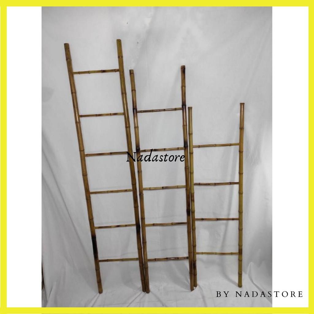 Tangga Hiasan / Bambbo Ladder Craft / Tangga dekorasi 3 ukuran 125 cm , 150 cm dan 200 cm