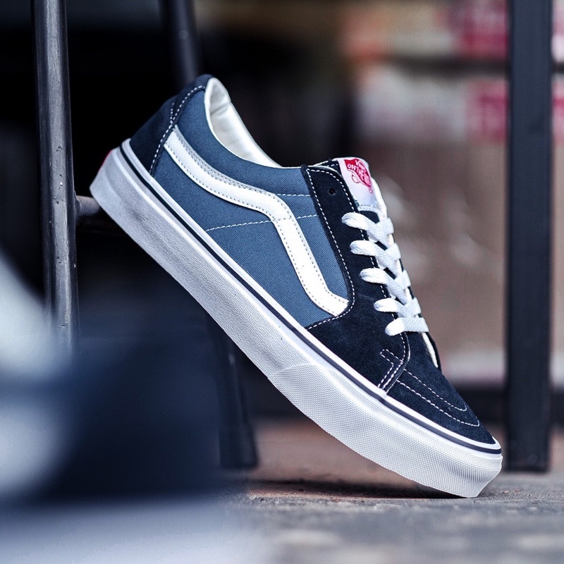 VANS SK8-LOW NAVY WHITE CLASSIC ORIGINAL 100%