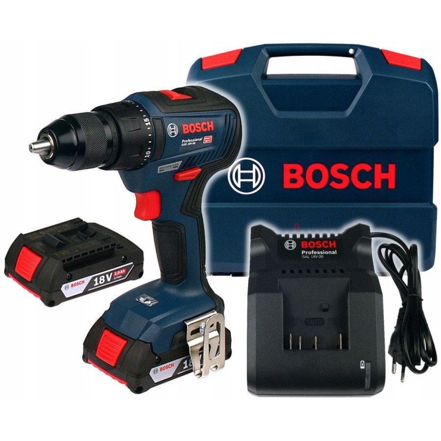 Bosch GSR 18V-50 - Mesin Bor Baterai Cordless Drill Brushless