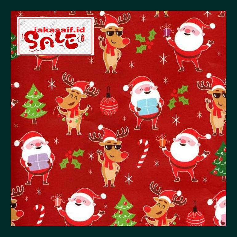 

Perlengkapan Natal -Ty- Kertas Kado Sanwa Ori Motif Natal 790Natt