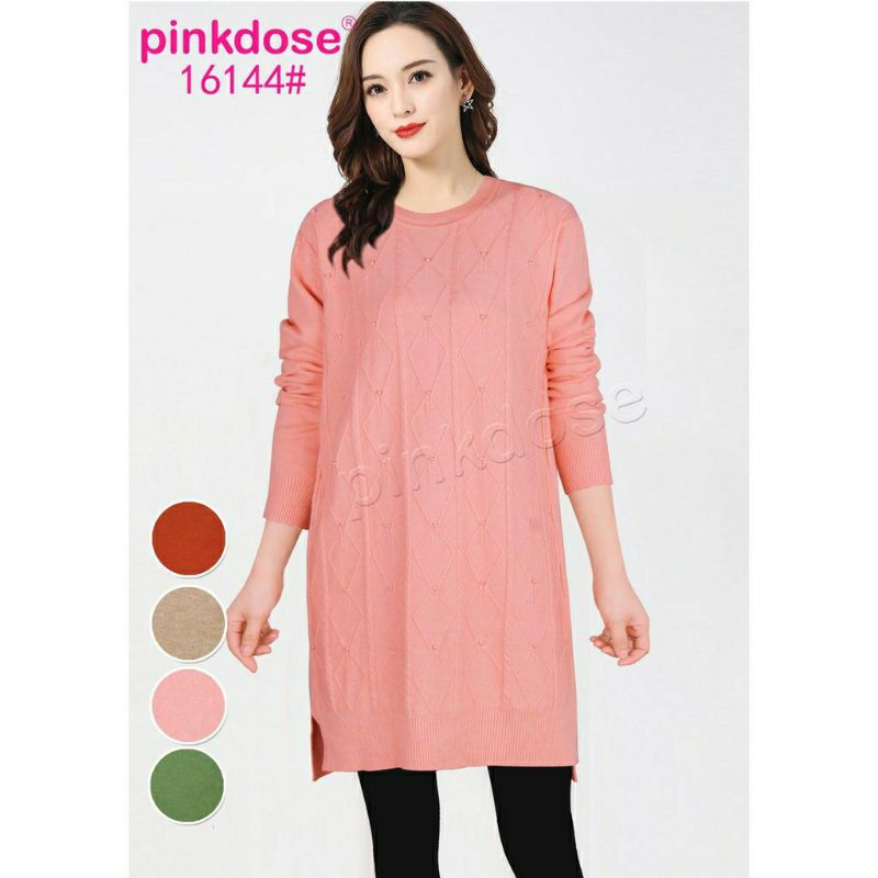 TUNIK RAJUT IMPORT 16144 PINKDOSE