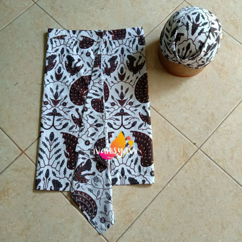 1set Sapit Urang + Blangkon, MOTIF LENGKAP (Banyak Pilihan Motif)