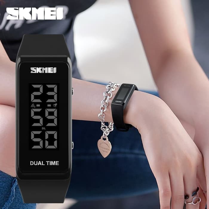 Jam Tangan Gelang Pria / Wanita Digital SKMEI 1277 Original Anti Air