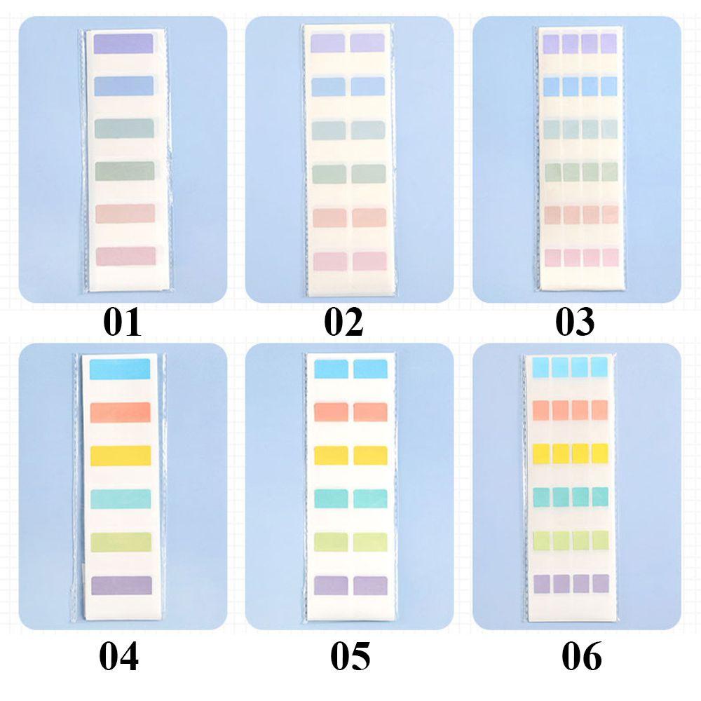 REBUY Rebuy Morandi Color Sticky Note 240 /120 /60PCS Self Adhesive Writable Tulisan Pads Penanda Buku Index Tabs Bendera