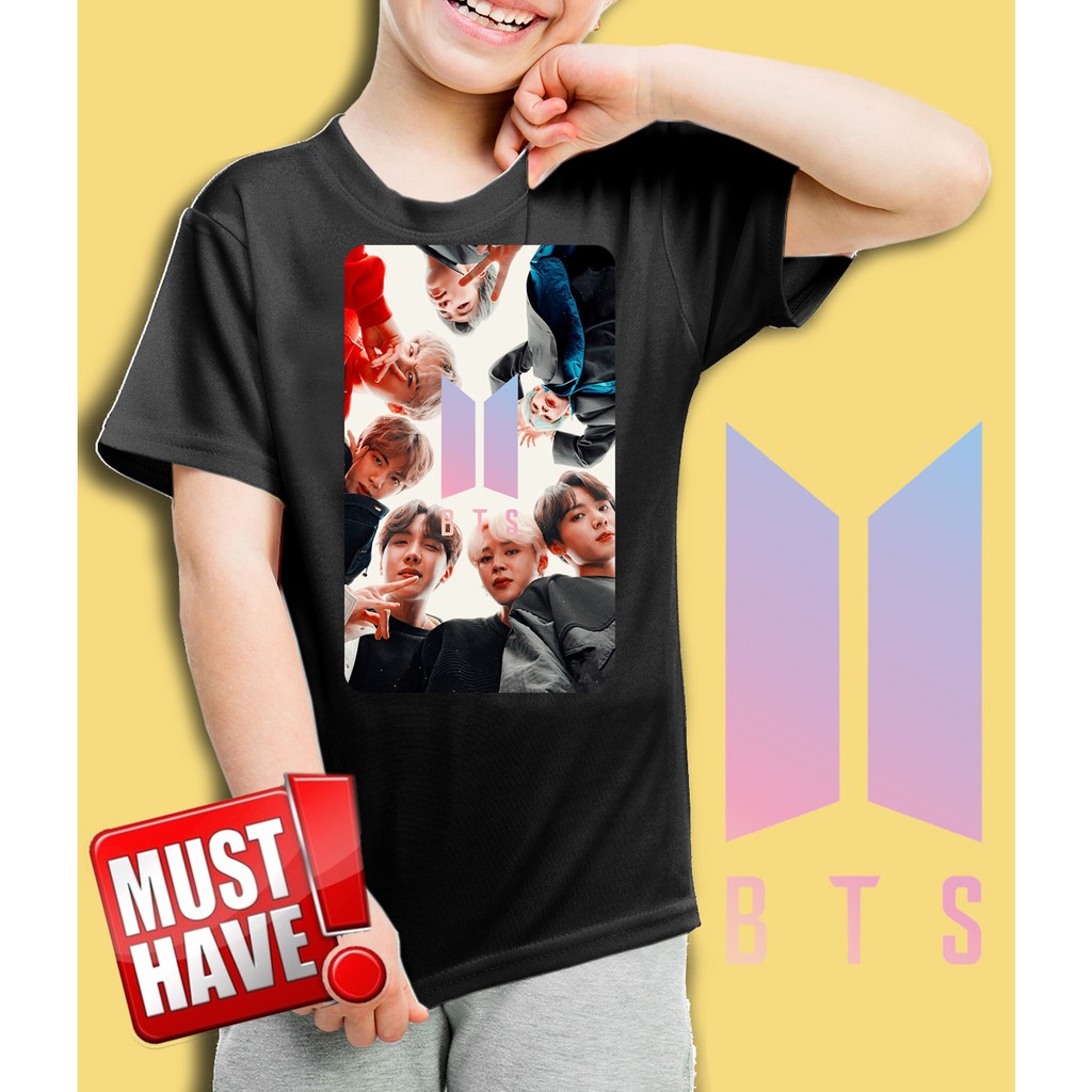 Kaos/baju anak BTS -MEMBERS - 002 (size anak 1 - 10 tahun)