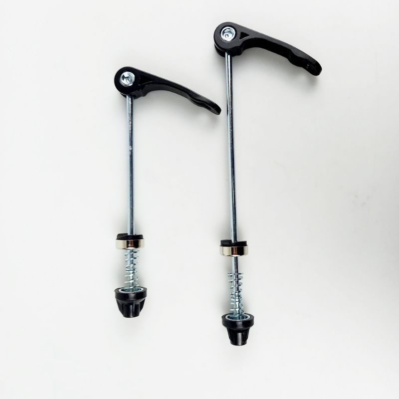 As QR Quick Release Skeewer Mur Skewer Clamp Buckle Shaft Roda Sepeda Merah Red Hitam Black Mur Tekuk Pengunci Axle Bisa MTB Balap Roadbike Road Bike Mini Minion Lipat Seli folding Bike