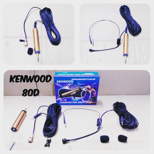 Microphone Clip On Kenwood Mikrofon Condenser KW-80D Mic Jepit - Mic Imam