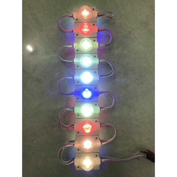 Lampu LED 1 Mata Jumbo RGB 12V