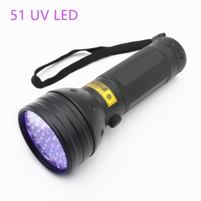 Senter Portable LED Ultraviolet UV 400nm 51 LED UV-51