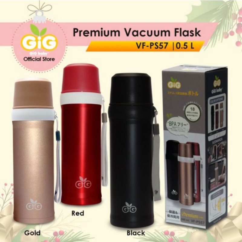 GIG Premium Vacuum Bottle 500ml Stainless Stell (VF-PS57)