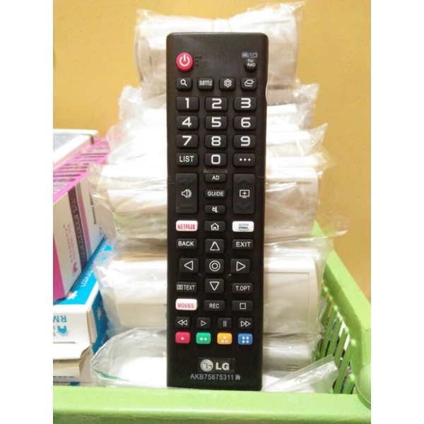 REMOT TV LG LCD/LED NETFLIK PRIME VIDEO MOVIES AKB75675311