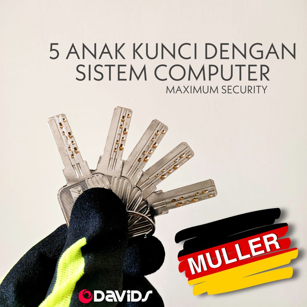 Muller Body Kunci Pelor Pintu Rumah Stainless 9016