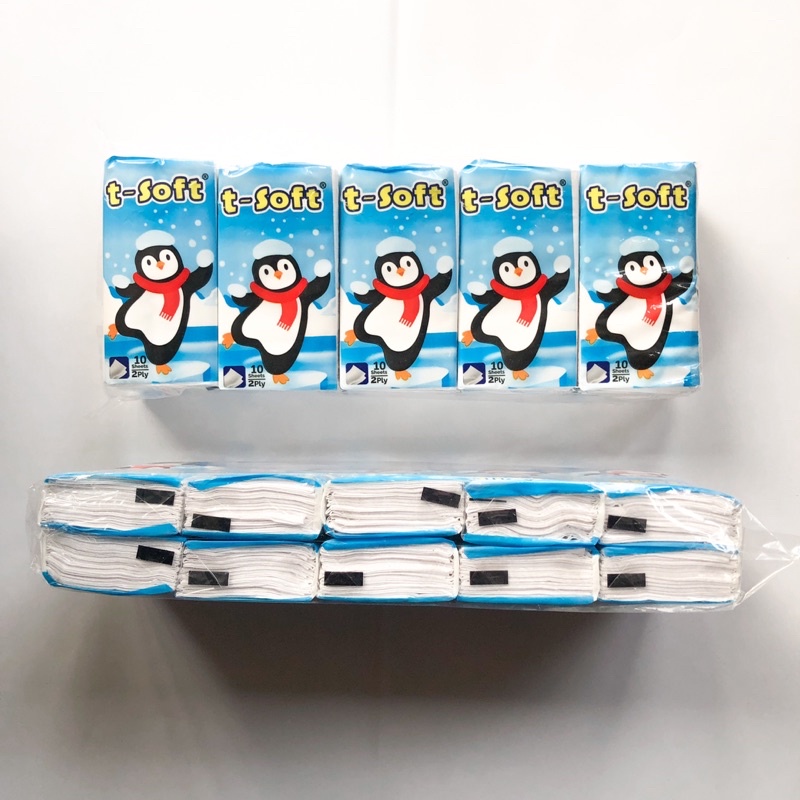 (1 Pack) Tisu T-Soft Pocket Saku isi 10 Pcs